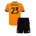 AS Roma Gianluca Mancini #23 Bortedraktsett Barn 2025-26 Kortermet (+ Korte bukser)